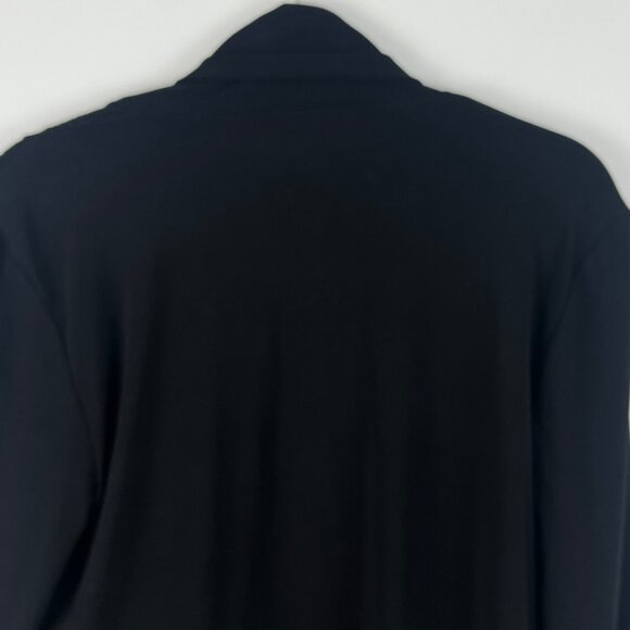 San Francisco Sweater Cardigan Size L Black Long Sleeve Polyester Spandex - Picture 7 of 9